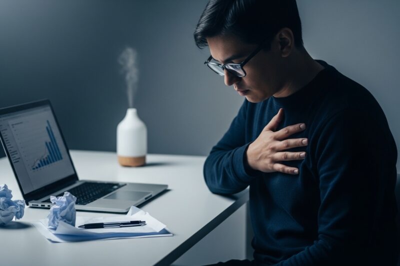 Co oznacza ból w klatce piersiowej przy stresie?